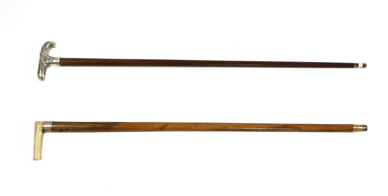 A 19th century walking stick,