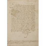 Philip II of Spain, signed document, 1590.