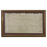 Indenture on vellum,