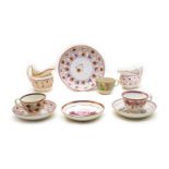 A collection of early 19th century Sunderland lustre teaware,