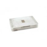 A sterling silver cigarette case,