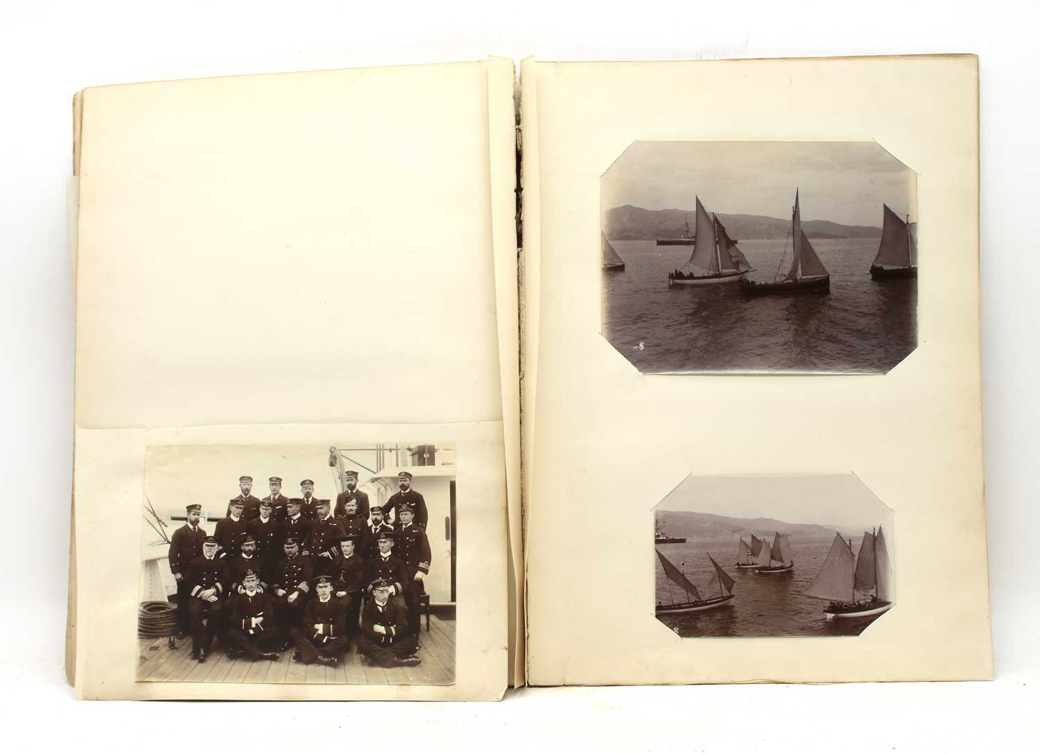 A large British Navy photograph album c.1890 - Image 2 of 4