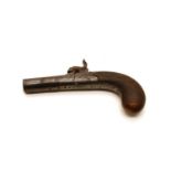 Berry, London, a percussion round framed pocket pistol,