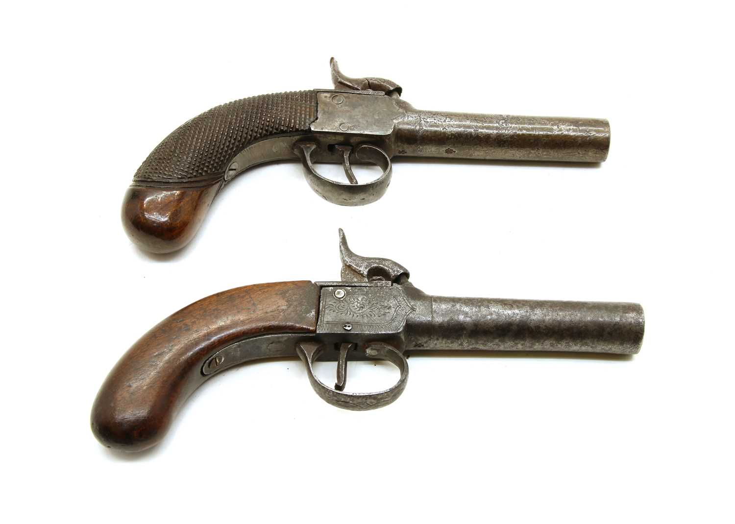 Two 19th century percussion pocket pistols, - Image 2 of 2