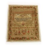 Three unframed early 19th century samplers,