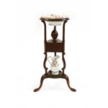 A George III mahogany wash stand