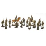 A collection of 1930s-40s World War 2 Nazi toy soldiers,