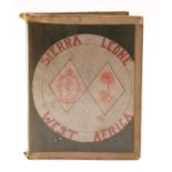 A British WW2 album of service in the medical corps in Sierra Leone West Africa,