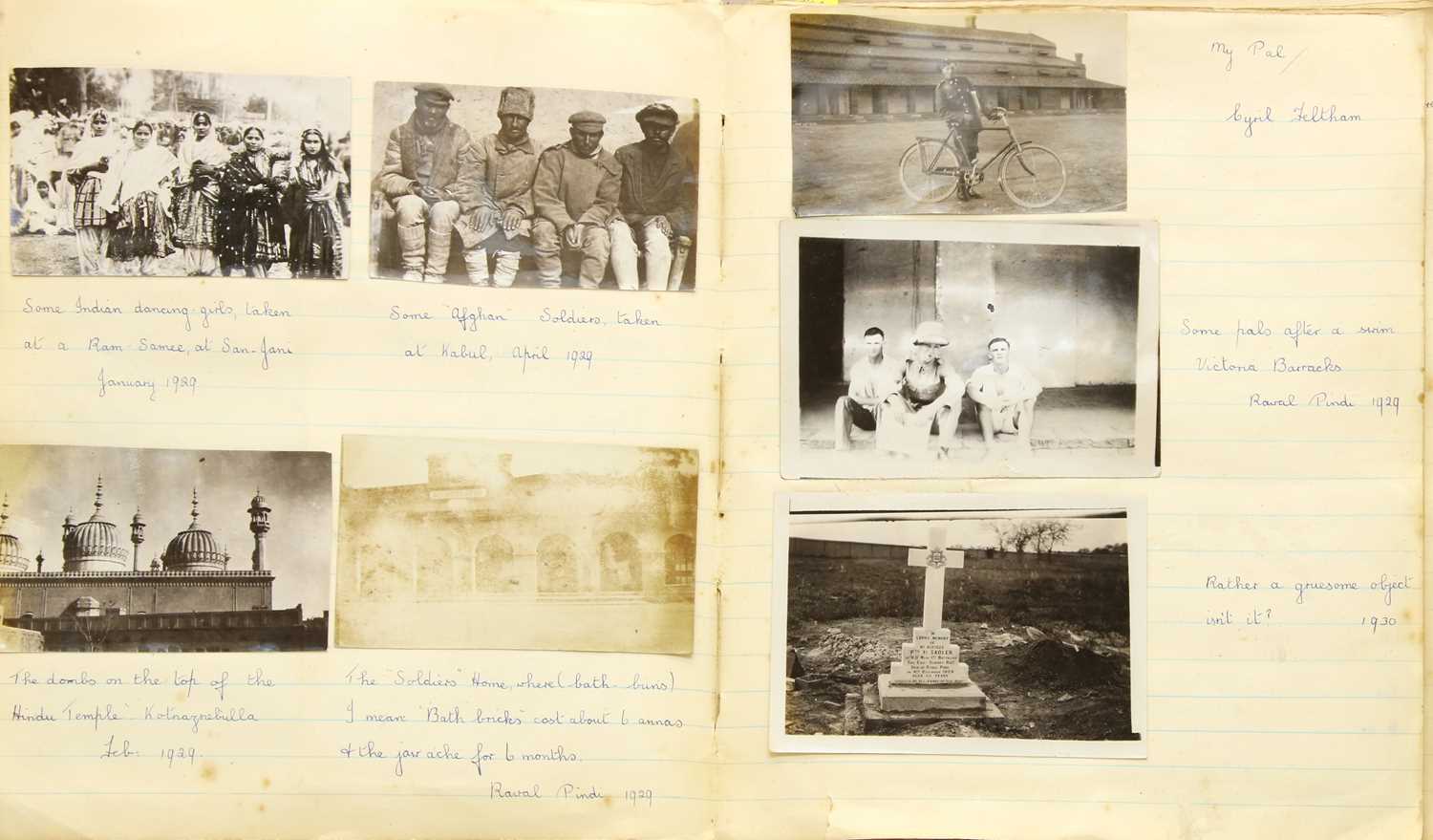 Three albums of Military service in India and Egypt, - Image 3 of 7