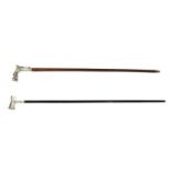 Two reproduction walking sticks,