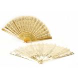 A ladies folding fan