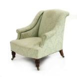 A Victorian tub armchair