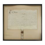 King James of England and Ireland: Indenture on vellum