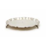 A silver salver,