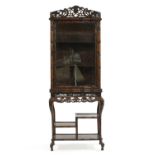 A Chinese hardwood display cabinet,