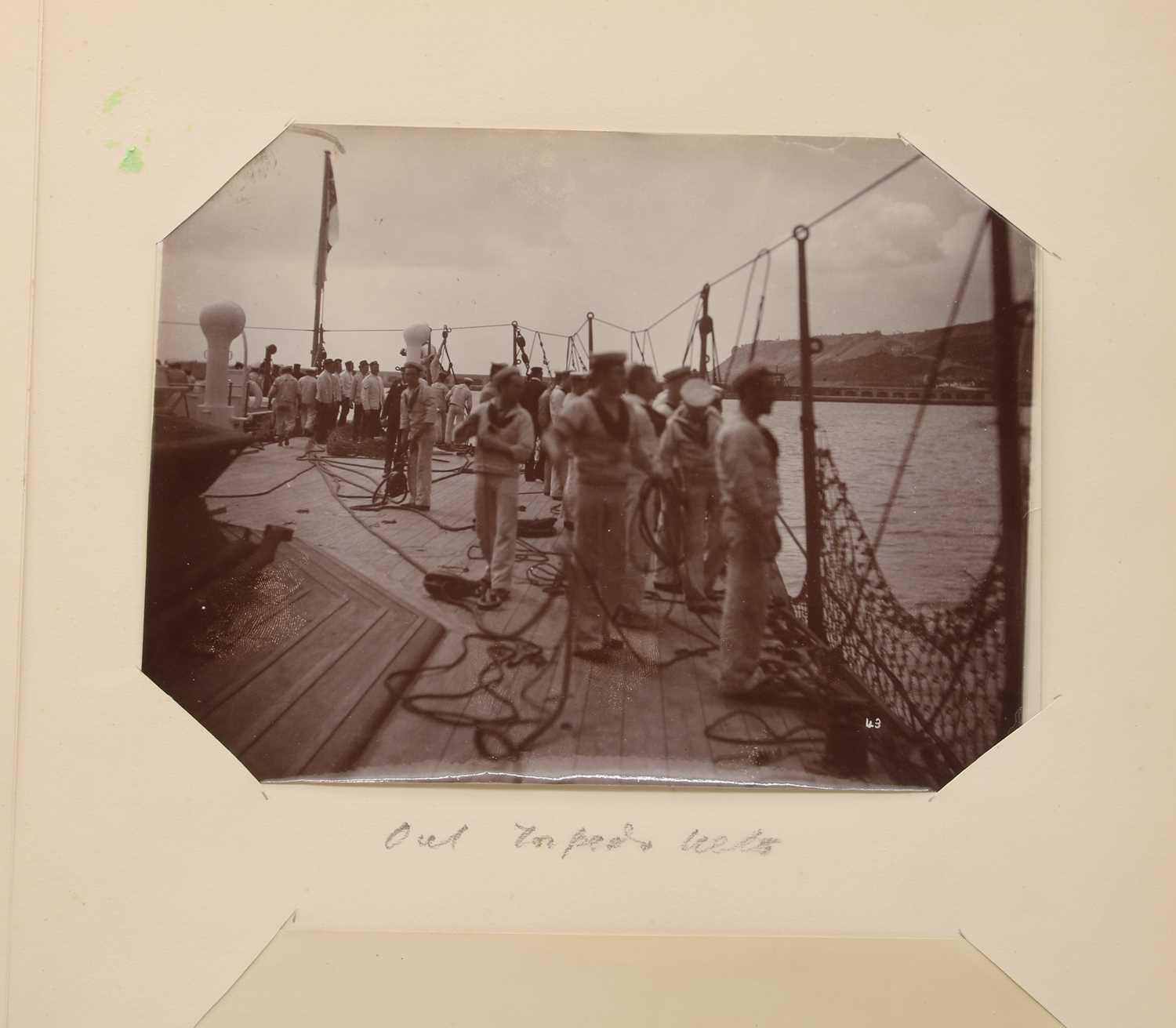 A large British Navy photograph album c.1890 - Image 4 of 4