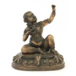 A Chinese bronze bodhisattva