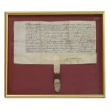 ELIZABETH I: Document on vellum