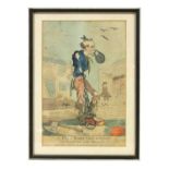 An 18th century satirical print 'A Free Born Englishman',