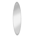 An elliptical oval mirror,