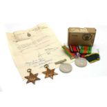 A collection of Second World War medals,