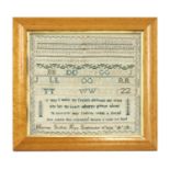 An early 19th century sampler,