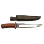 A Kevin Harvey hunting knife and sheath,