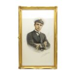 A framed photograph of Frank Darwin, a sailor who served on HMS Resolution.