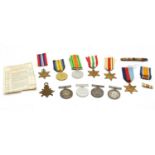 Five WWl and six WWll service medals,