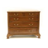 A George III mahogany chest of drawers