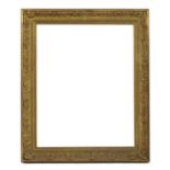 A large 19th Century gilt frame with trailing decoration, sight size 126 x 100cm
