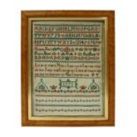 An 18th century sampler,