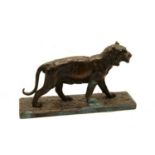 A bronze of a tiger,