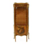 A mahogany and gilt mounted vitrine,