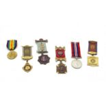 A collection of Royal Antediluvian Order of Buffaloes medals,