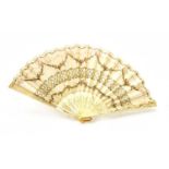 A early 20th century French fan,