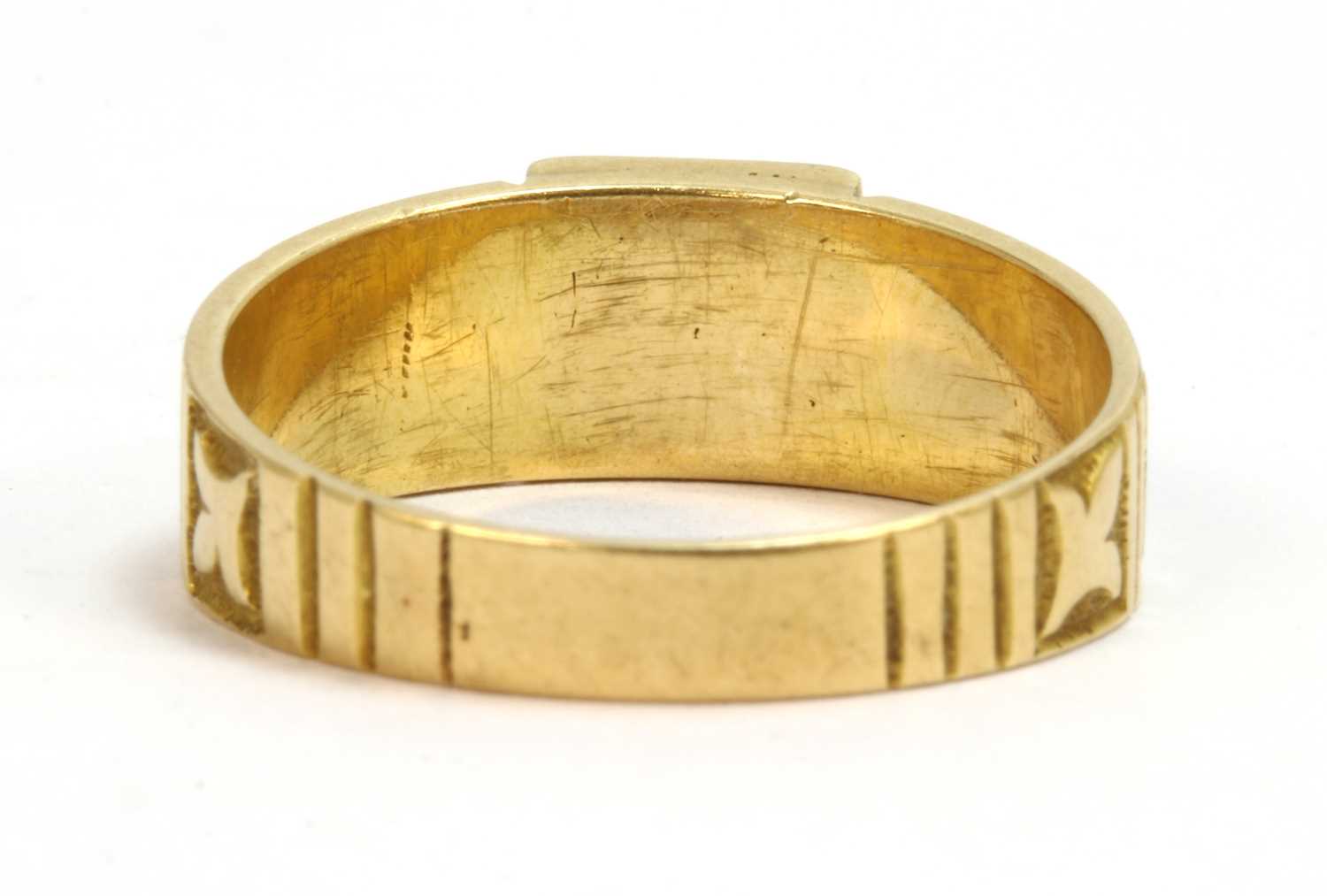 A ladies' Victorian Egyptian Revival 18ct gold signet ring, - Image 3 of 4