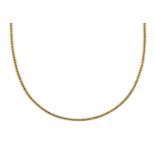 A gold rope link chain,