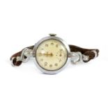 A ladies' stainless steel Tudor mechanical bracelet watch,