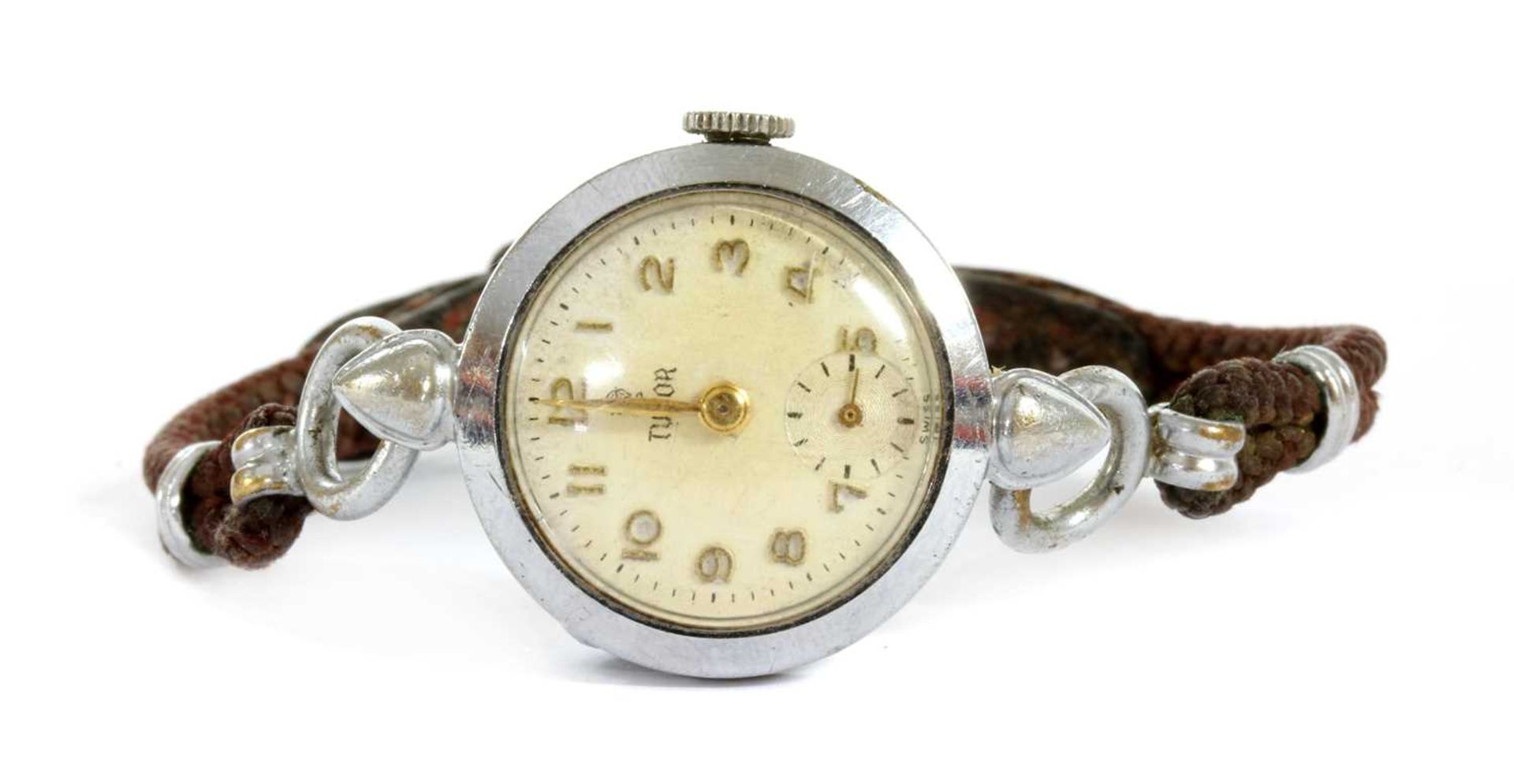 A ladies' stainless steel Tudor mechanical bracelet watch,