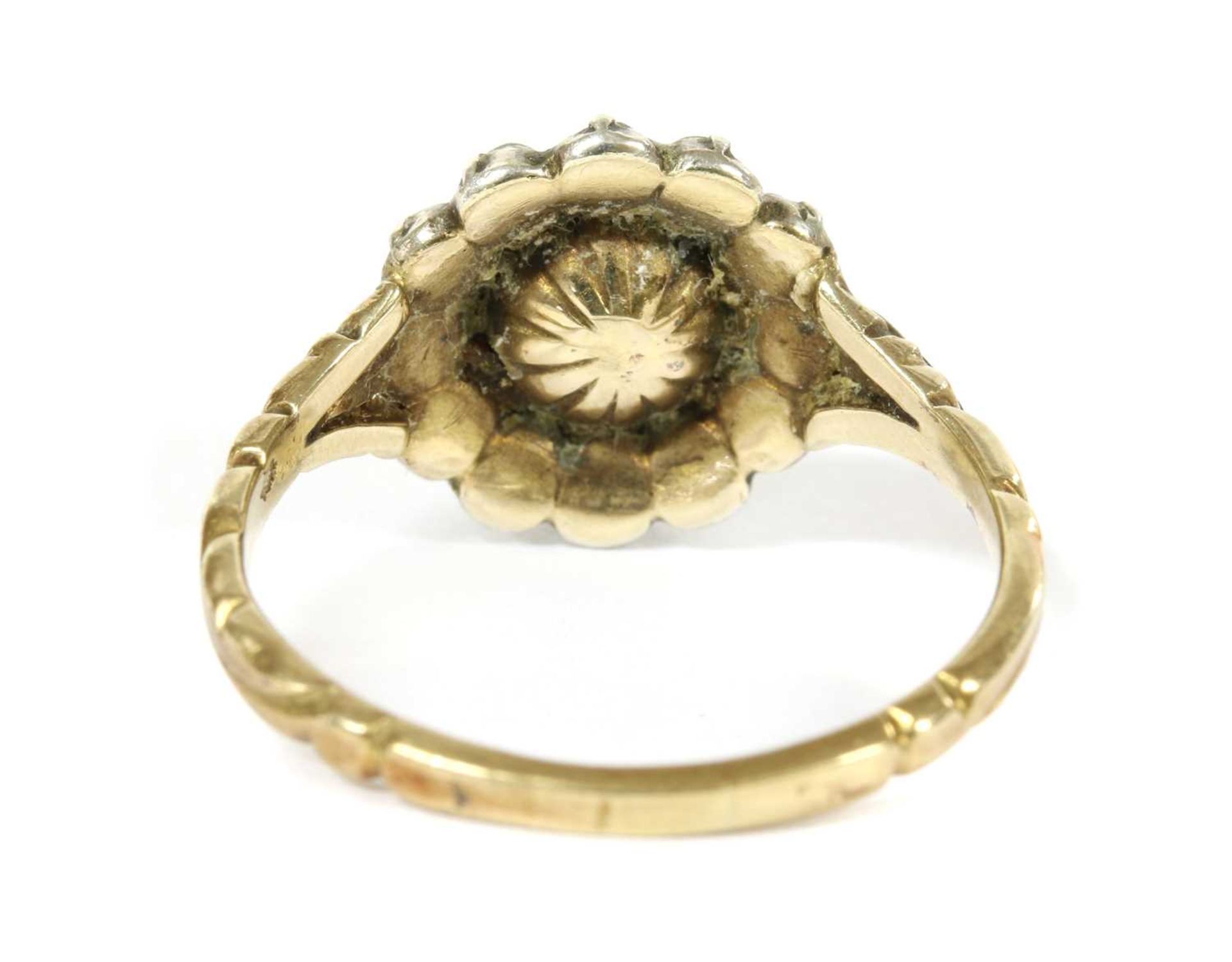 A Dutch rose cut diamond cluster ring, - Image 3 of 3