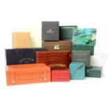 A quantity of watch boxes,