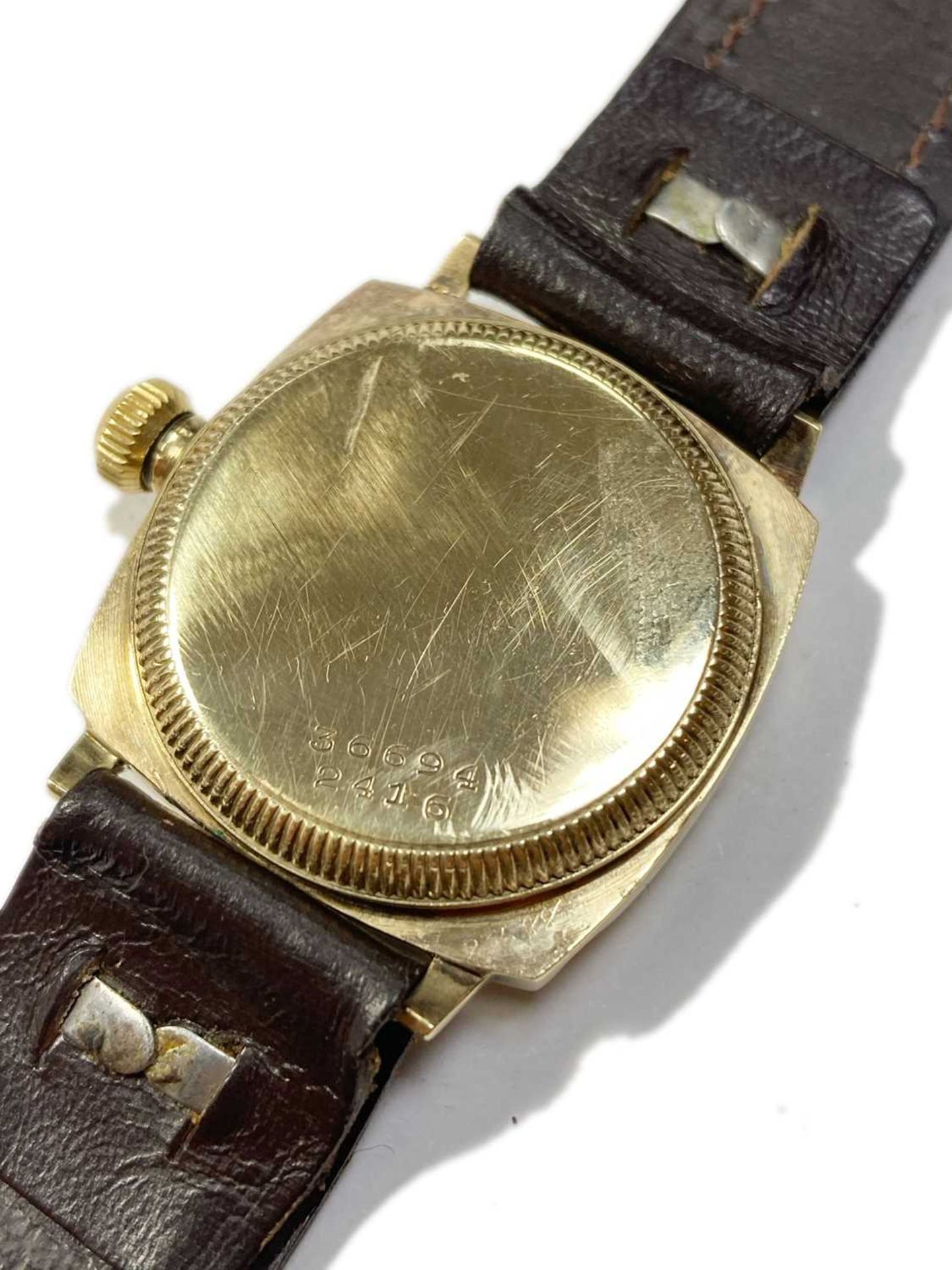 An Art Deco 9ct gold Rolex Oyster mechanical strap watch, - Image 3 of 6