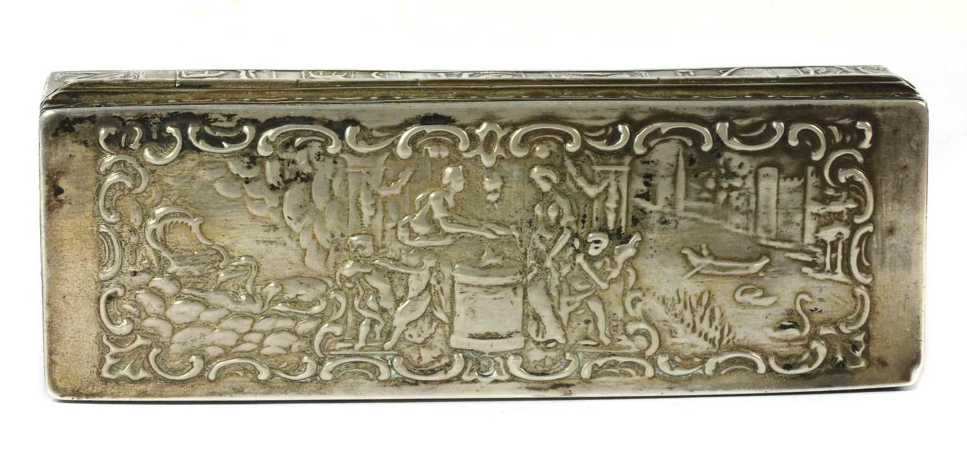 A Dutch silver rectangular box, - Bild 3 aus 3