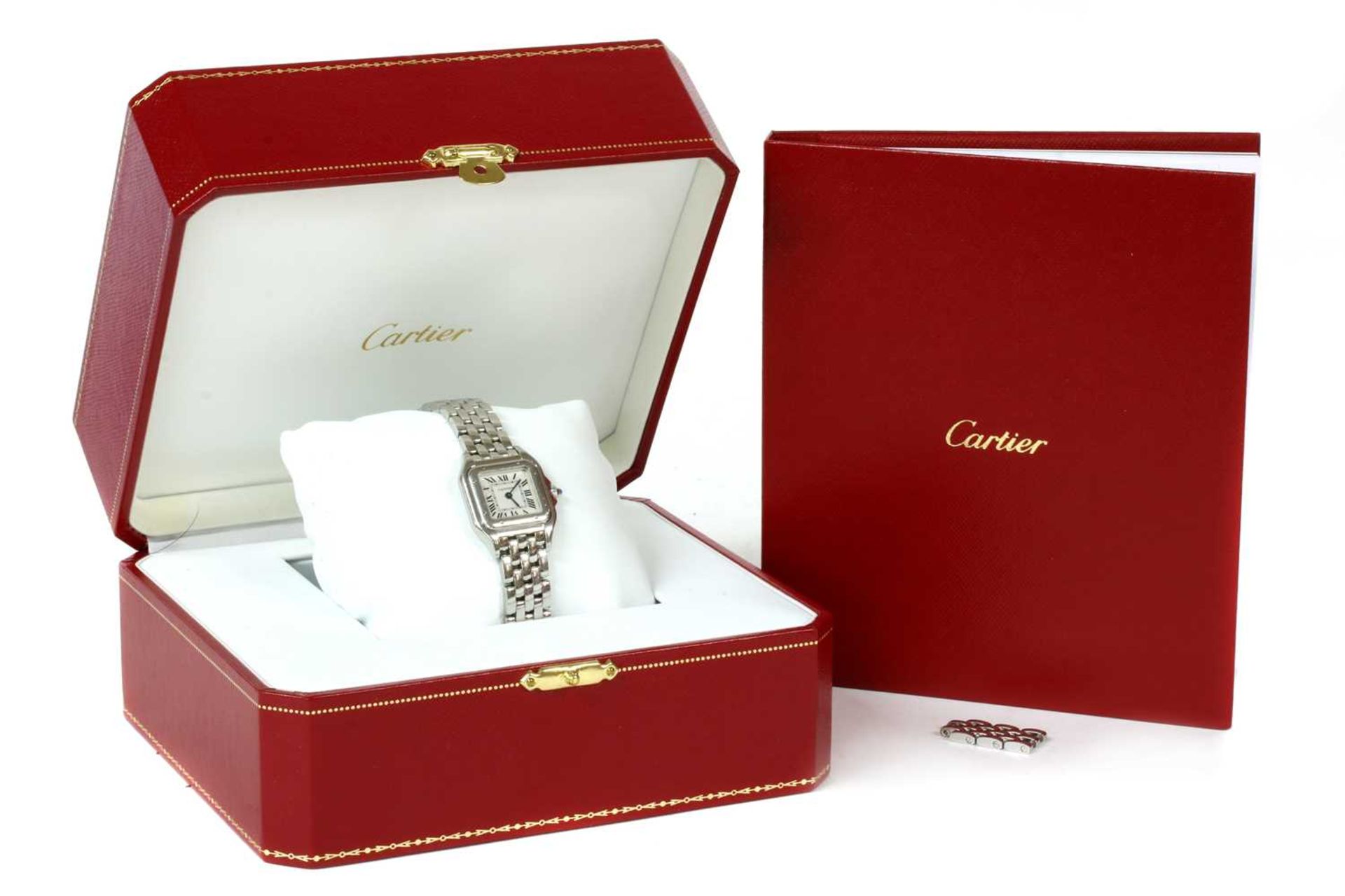 A ladies' stainless steel Cartier Panthère quartz bracelet watch, c.2017, - Image 2 of 4