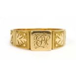 A ladies' Victorian Egyptian Revival 18ct gold signet ring,