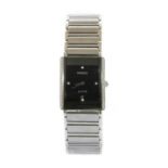 A ladies' titanium and ceramic Rado 'Diastar Jubilé' quartz bracelet watch, c.2002,