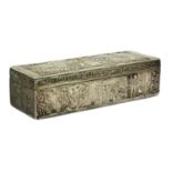 A Dutch silver rectangular box,