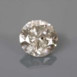 An unmounted brilliant cut diamond,