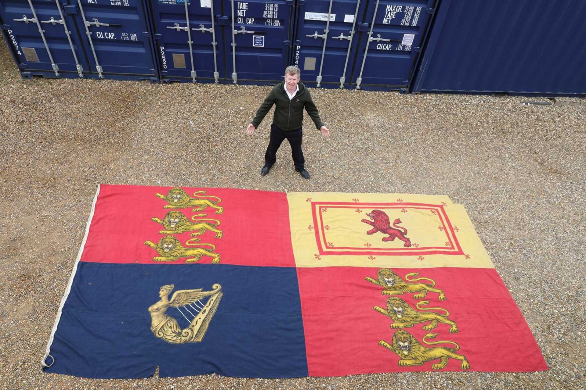 A RARE ROYAL STANDARD FLAG,